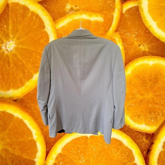 PIERRE Cardin Men Fundamentals Light Gray Blazer Size 40R - Picture 6 of 9